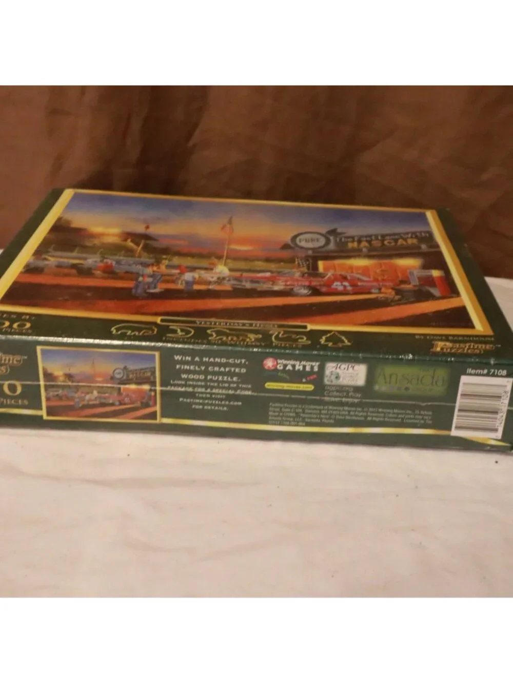 Pastime Puzzles Yesterdays Hero 500 Piece Jigsaw Puzzle Dave Barnhouse NASCAR